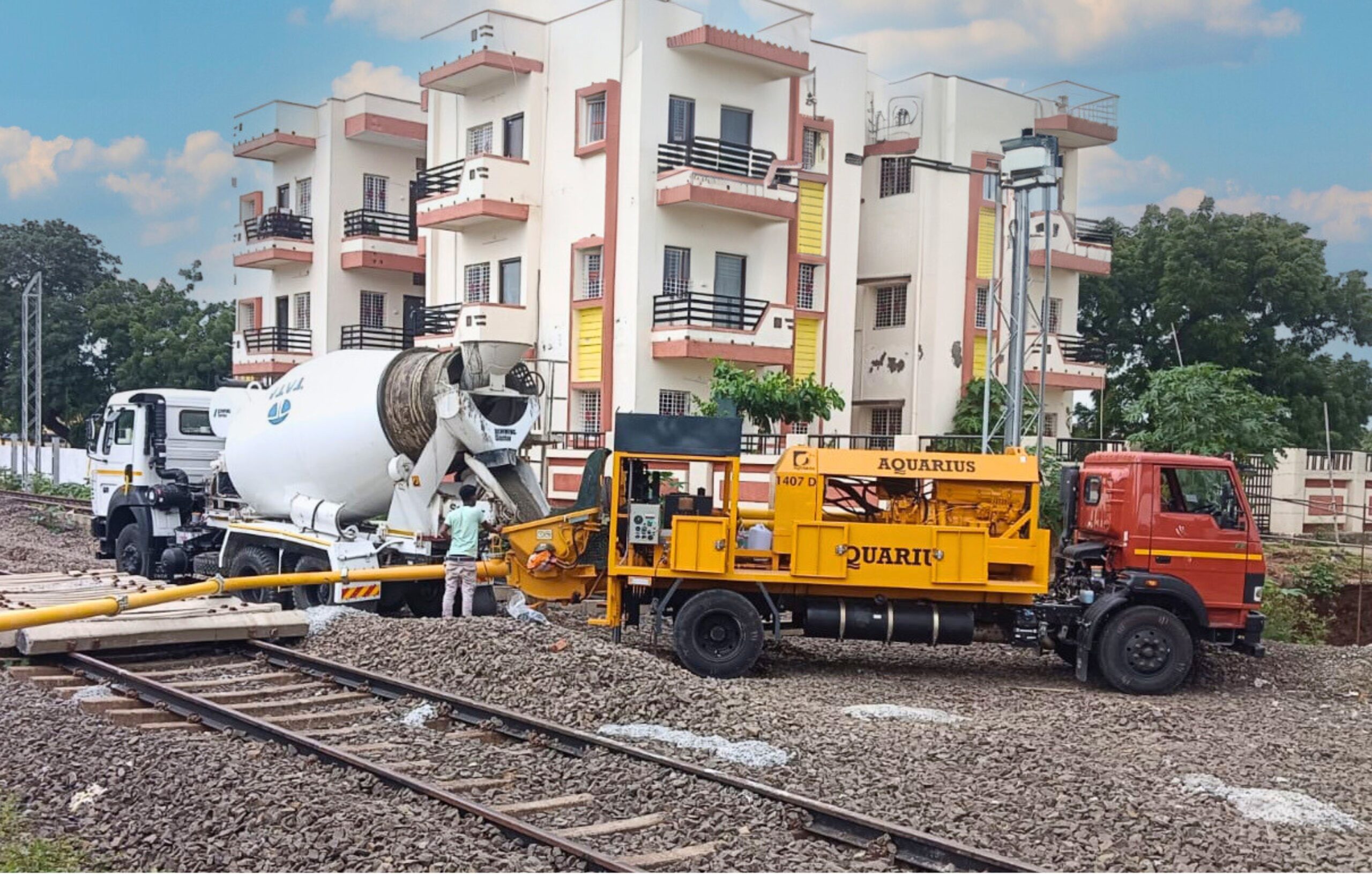 Aquarius 1407 D MOLI working at M/s Katti construction Vijayapura, Karnataka
